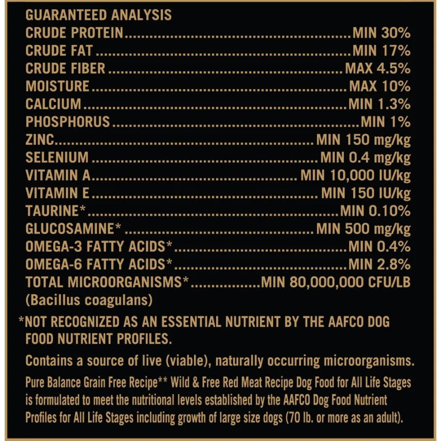 Wild Free Grain-Free Red Meat Recipe Dry Dog Food for Natural Ingredients