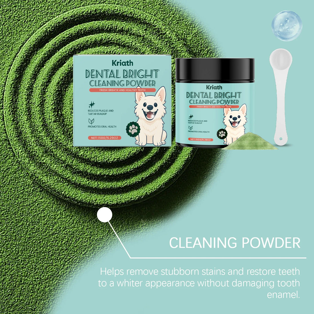 Dog Tooth Cleaning Powder Removing teeth Surface Stains Reduce Dental Care