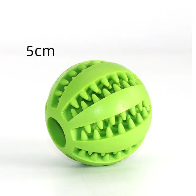 Rubber Pet Dog Toys Dog Chew Toys Tooth Cleaning Treat Ball Extra-tough Ball