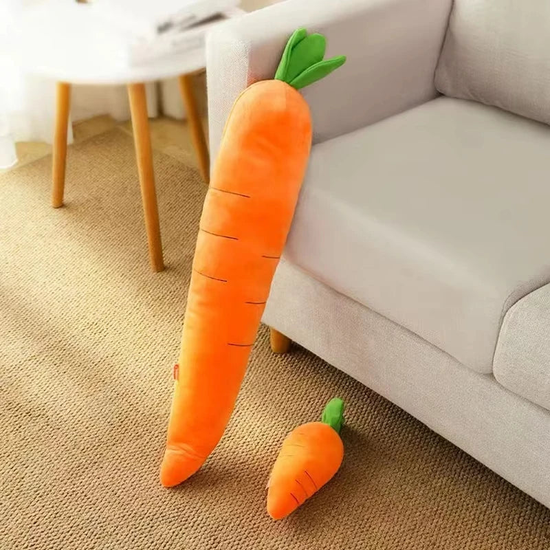Dog Toy Pet Carrot Plush Toy Vegetable Chew Toy for Small Medium Large Dogs