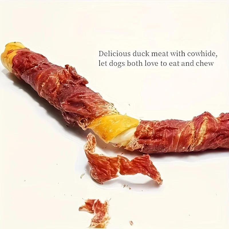 Duck Wrapped Rawhide Sticks, Dog Treats For Small, Medium, & Large Dog