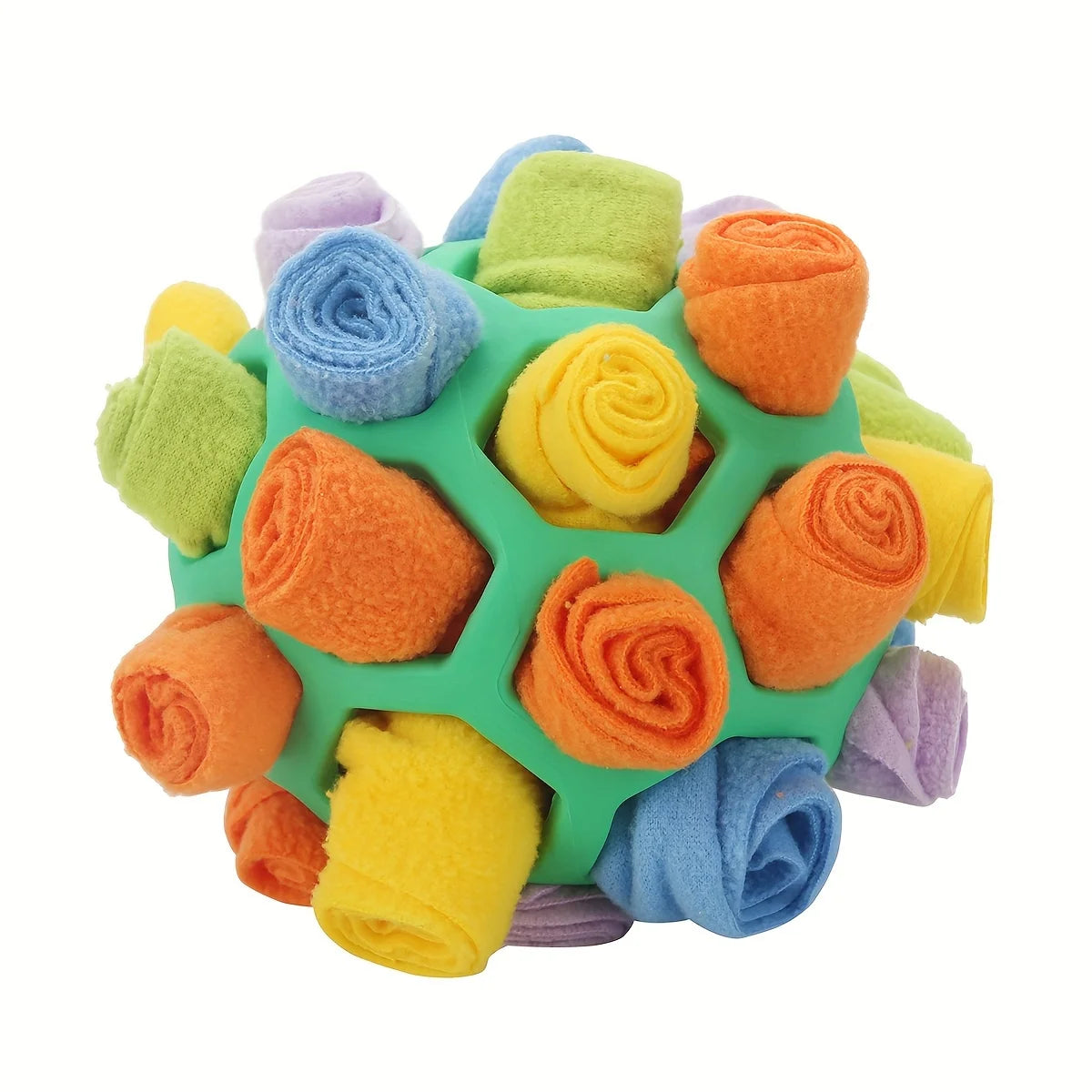1pcs Interactive Dog Toy - Sniffing Ball for Hiding Treats - Rubber Puzzle Ball