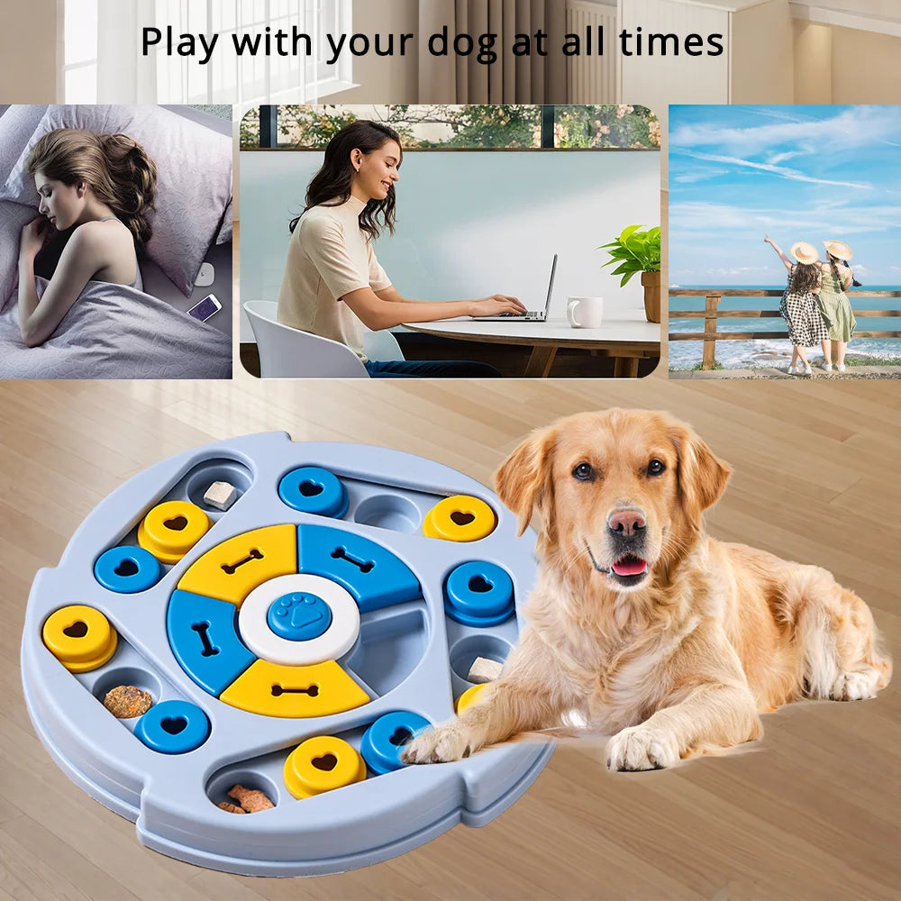 Dog Puzzle Toys Slow Feeder Training Iq Nonslip Bowl Dog Interactive Toy