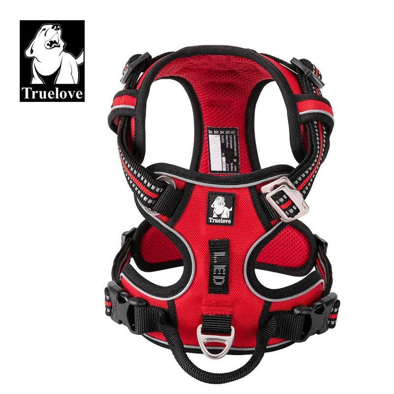 Truelove Pet Reflective Nylon Dog Harness No Pull Adjustable Dog Vest