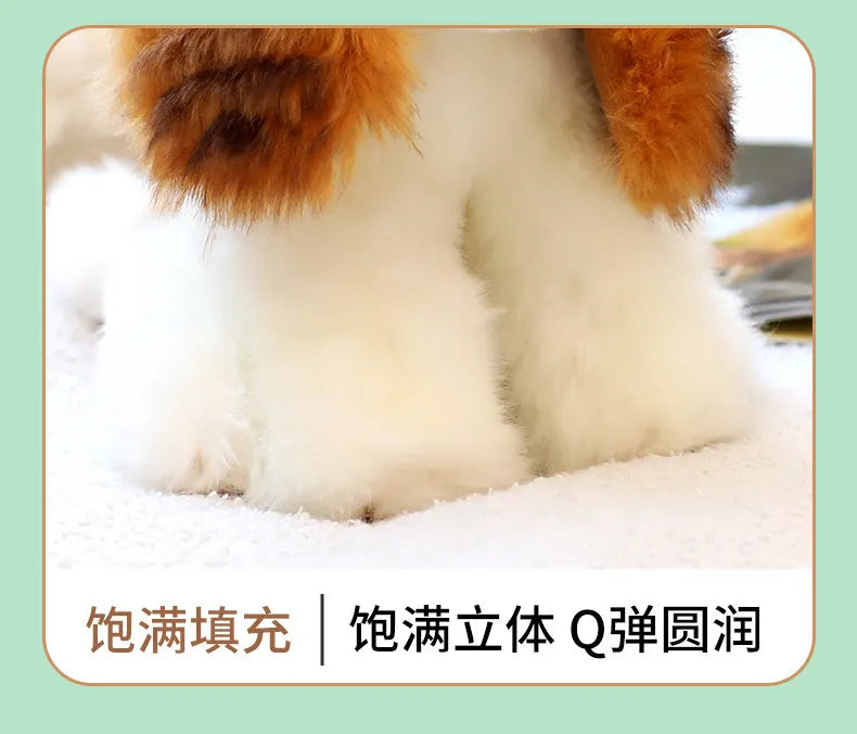 Cavalier King Charles Spaniel Dog Plush Toys Soft Stuffed Simulation Animal Pillow