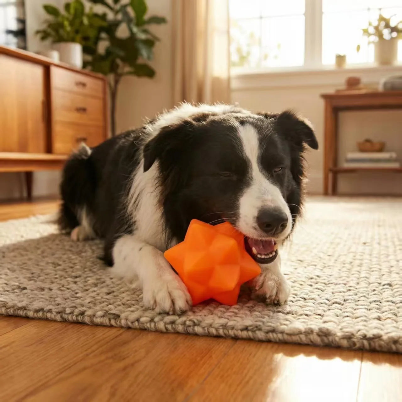 Creative Enamel-Coated PVC Fun Shape Chew Toy for Large Dogs: Durable Bite