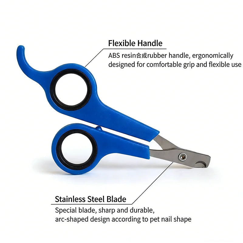Dog Nail Clippers Professional Grooming Tool Sharp Steel Blade Safe Pet Cat Paw