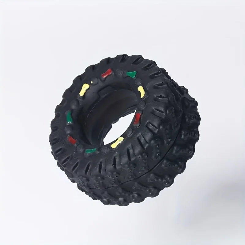 Puppy Teeth Training Toy Durable Dog Chew Wheel Interactive Sound Toy Chew