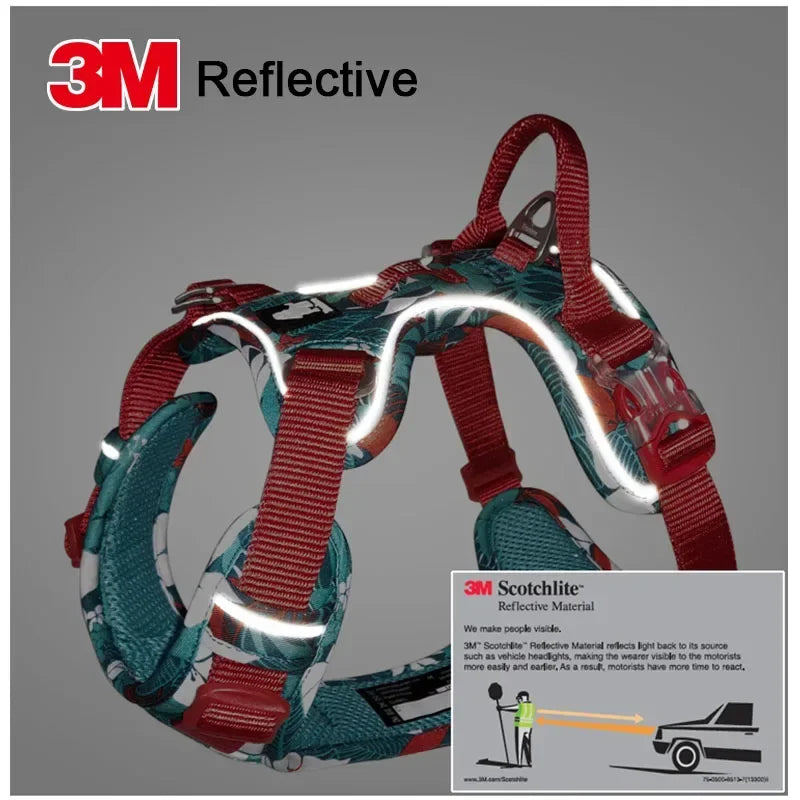 Truelove Pet Explosion-proof Dog Harness Camouflage Reflective Version