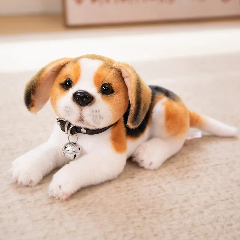 New Dalmatians Dog Plush Toy Cute Stuffed Realistic Beagle Spotted Puppy
