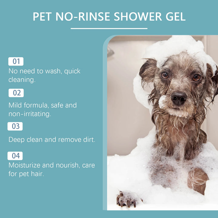 Waterless No Rinse Dry Shampoo For Cat Dog Animal Grooming Pet Cleaning