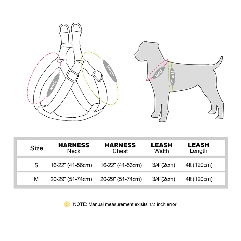 Custom PU Leather Harness And Leash Engraved Dog ID Buckle Harnesses Vest