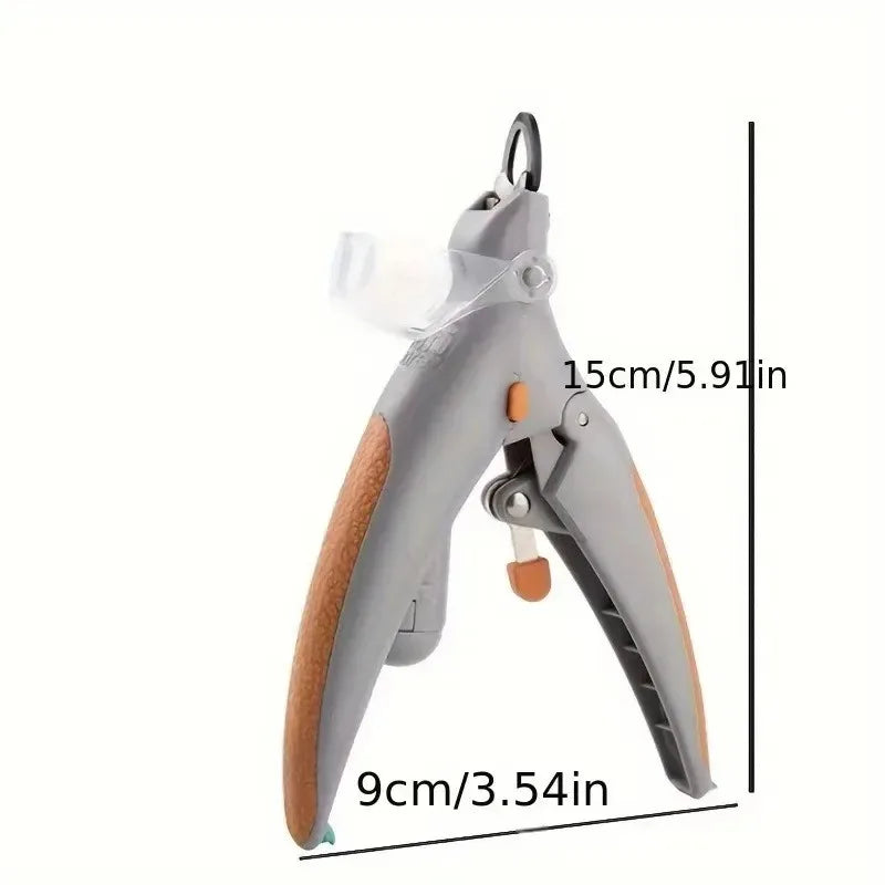 Dog Nail Clipper with LED Light for Precise Cutting, Stainless Steel Home Grooming