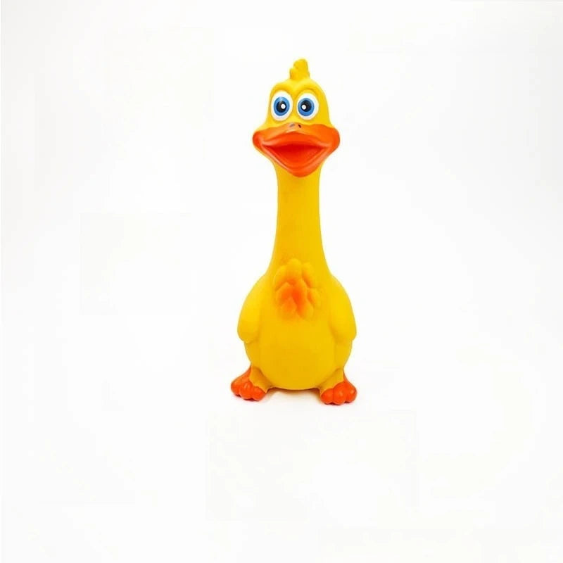 Rubber Chicken Squeaky Pet Dog Toys for Small,Medium or Large Pet Breeds