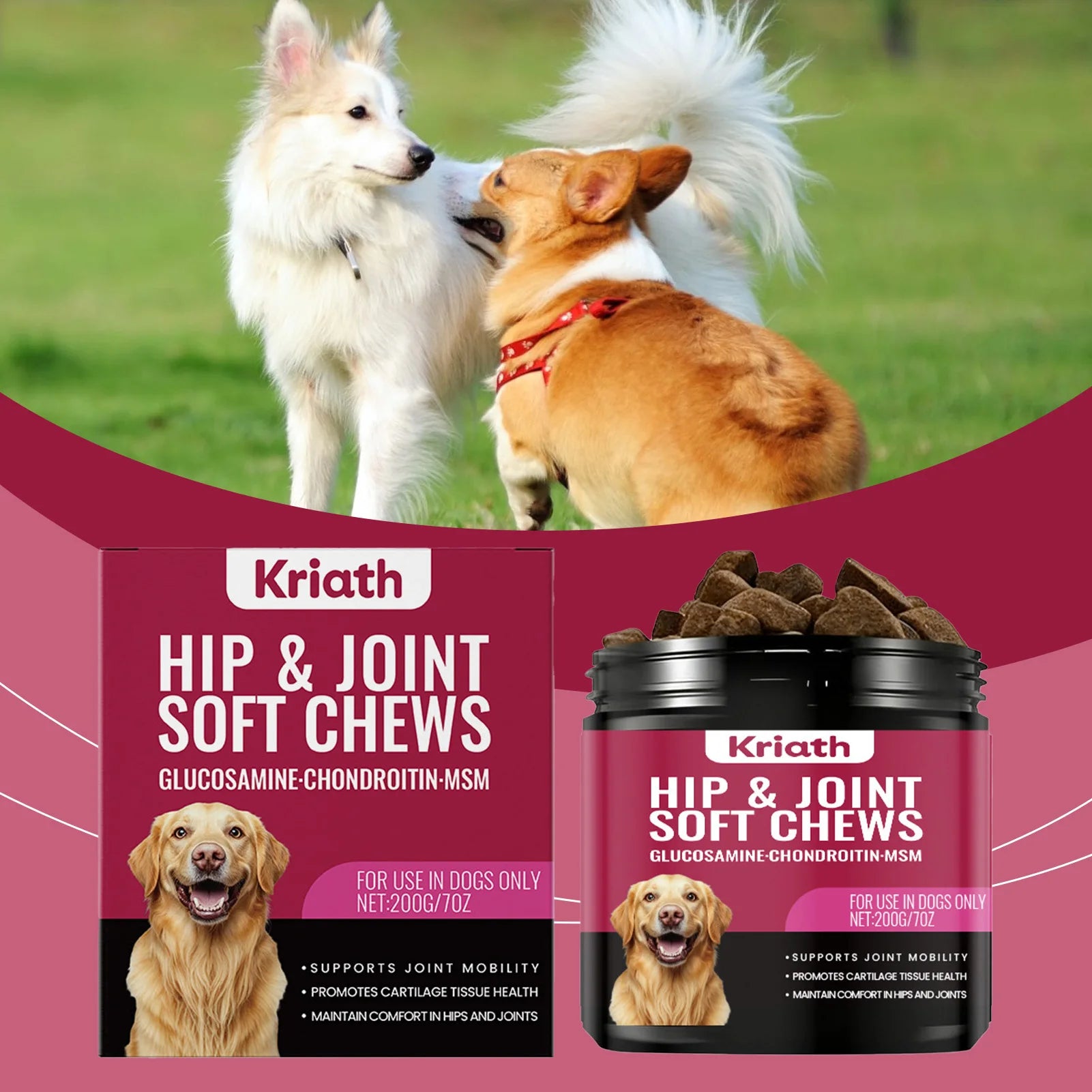 200g Joint Health Supplement For Dogs Relieves Joint Discomfort Supplement