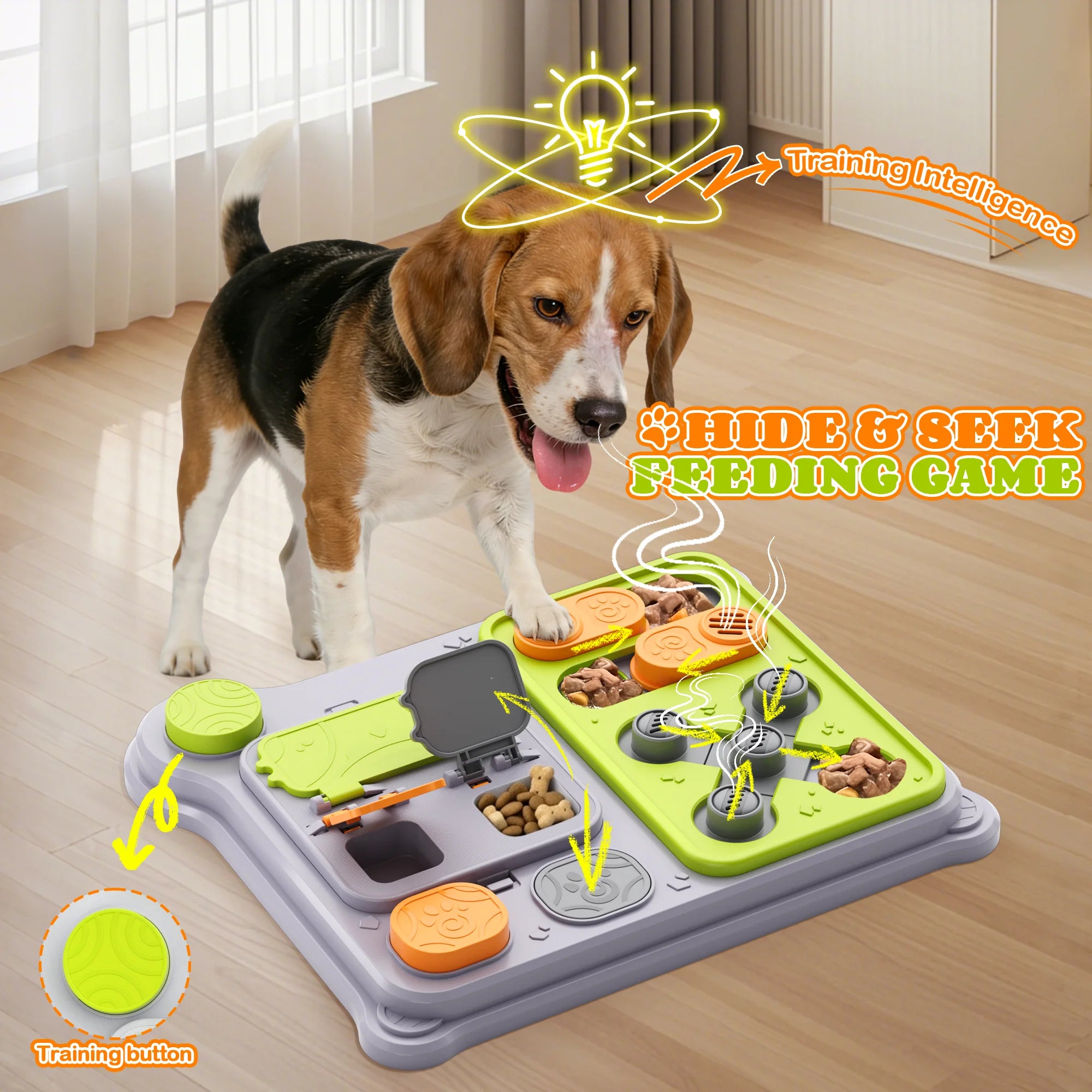 Dog Puzzle Toy & Pet Feeder Treat Dispensing Toy for IQ Training Dogs
