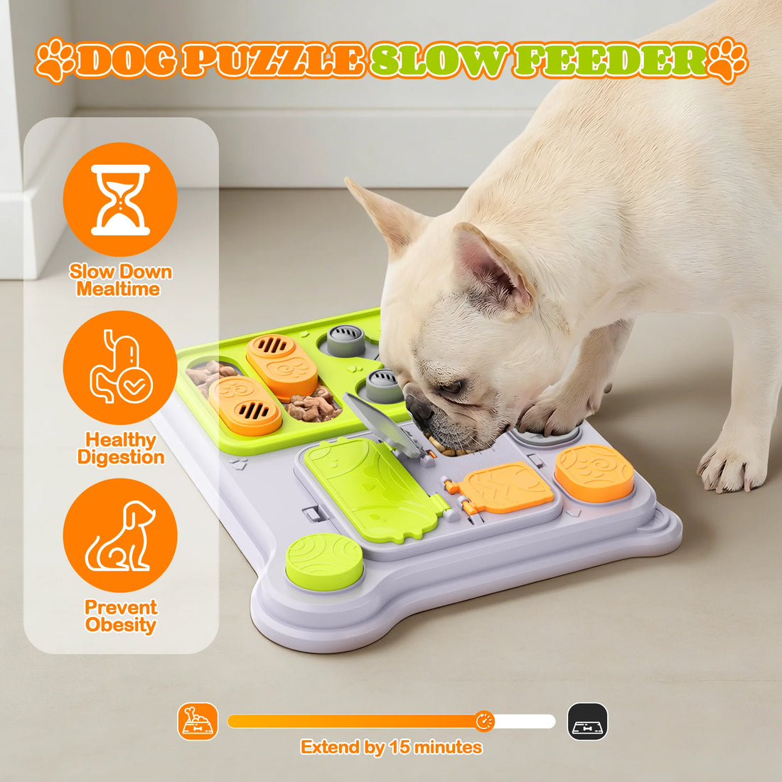 Dog Puzzle Toy & Pet Feeder Treat Dispensing Toy for IQ Training Dogs