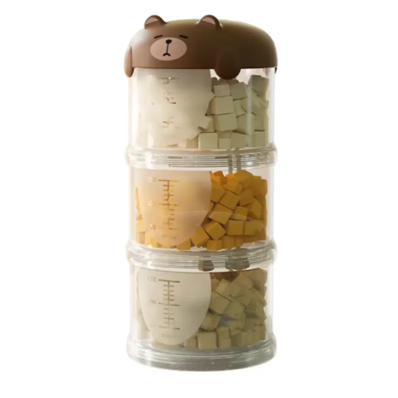 Portable Plastic Multi-Layer Moisture-Proof Dog Snacks Box Sealed Pet Food