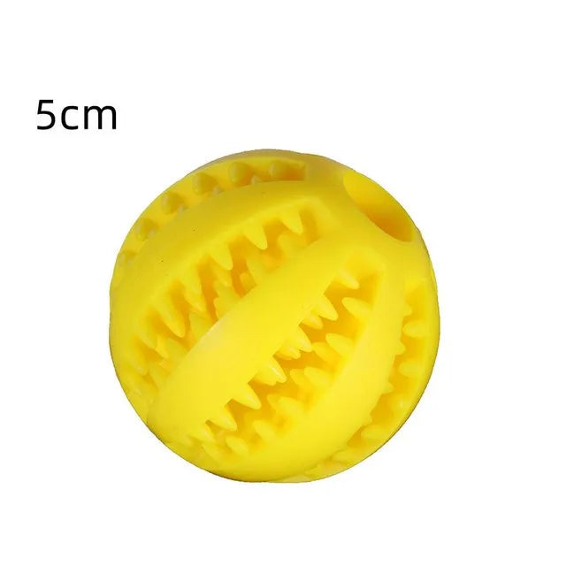 Rubber Pet Dog Toys Dog Chew Toys Tooth Cleaning Treat Ball Extra-tough Ball