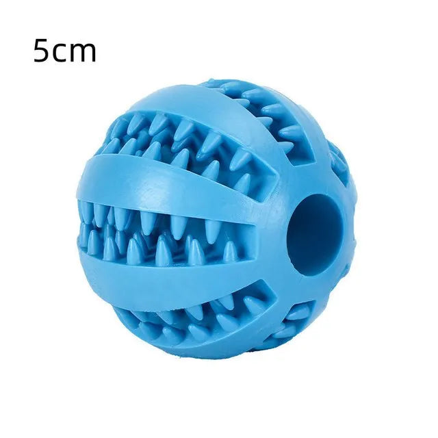 Rubber Pet Dog Toys Dog Chew Toys Tooth Cleaning Treat Ball Extra-tough Ball