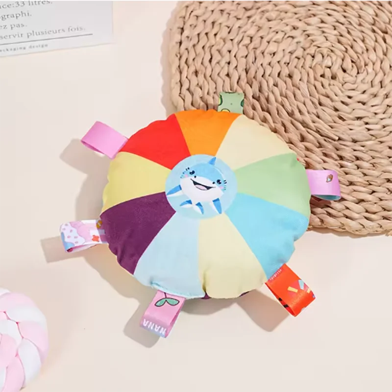 Popular new dog plush bell toy cute cartoon shaped grinding teeth pet toy