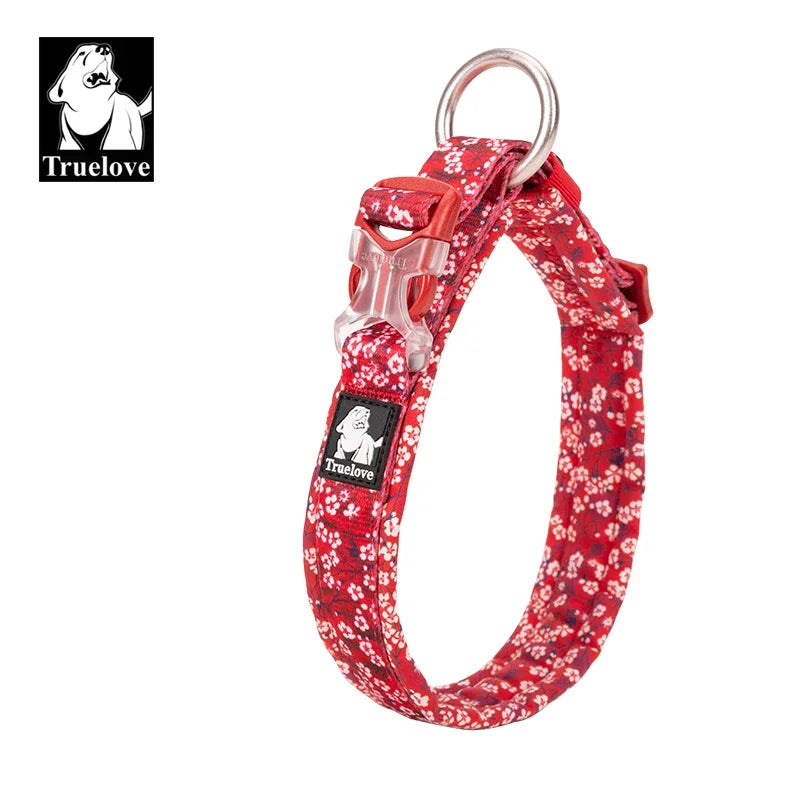 Truelove Floral Pet Collar Best Padded Comfort Cushion Dogs and Pets