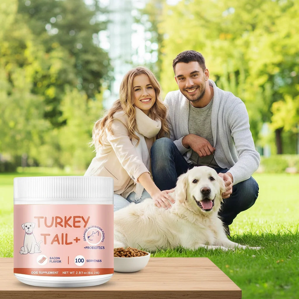 1/2/3PCS Bacon Flavored Pet Mushroom Powder Premium Healthy Supplement