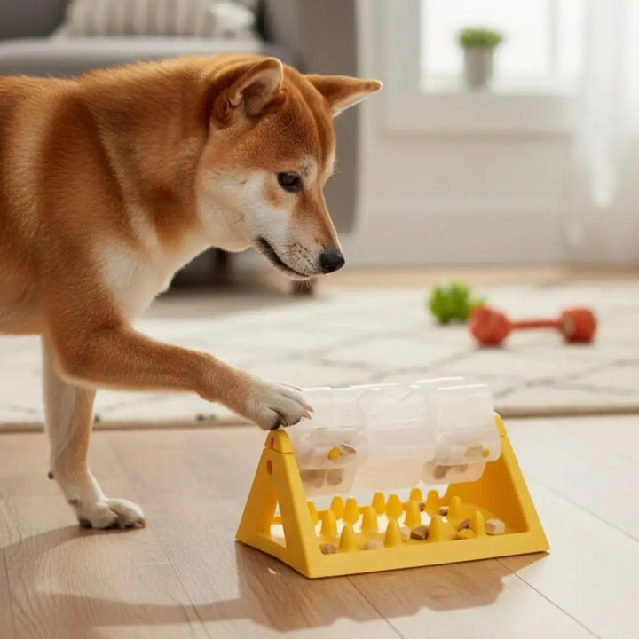 Dog Food Dispenser All-Day Fun Puzzle Feeder Toy Safe Material Dog Puzzle Toy