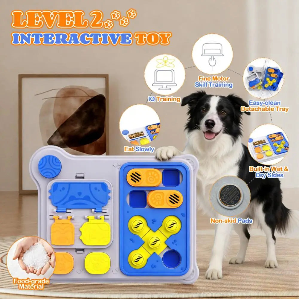 Dog Puzzle Toy & Pet Feeder Treat Dispensing Toy for IQ Training Dogs