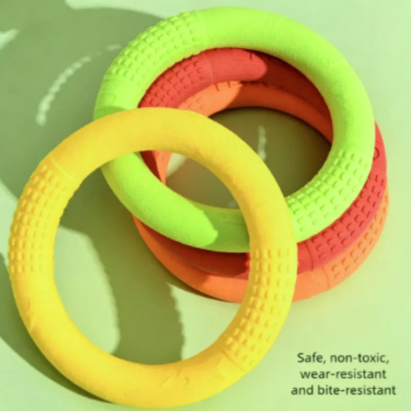 Dog Ring Toys Indestructible Chewing Flying Floating Training Tools Fetch