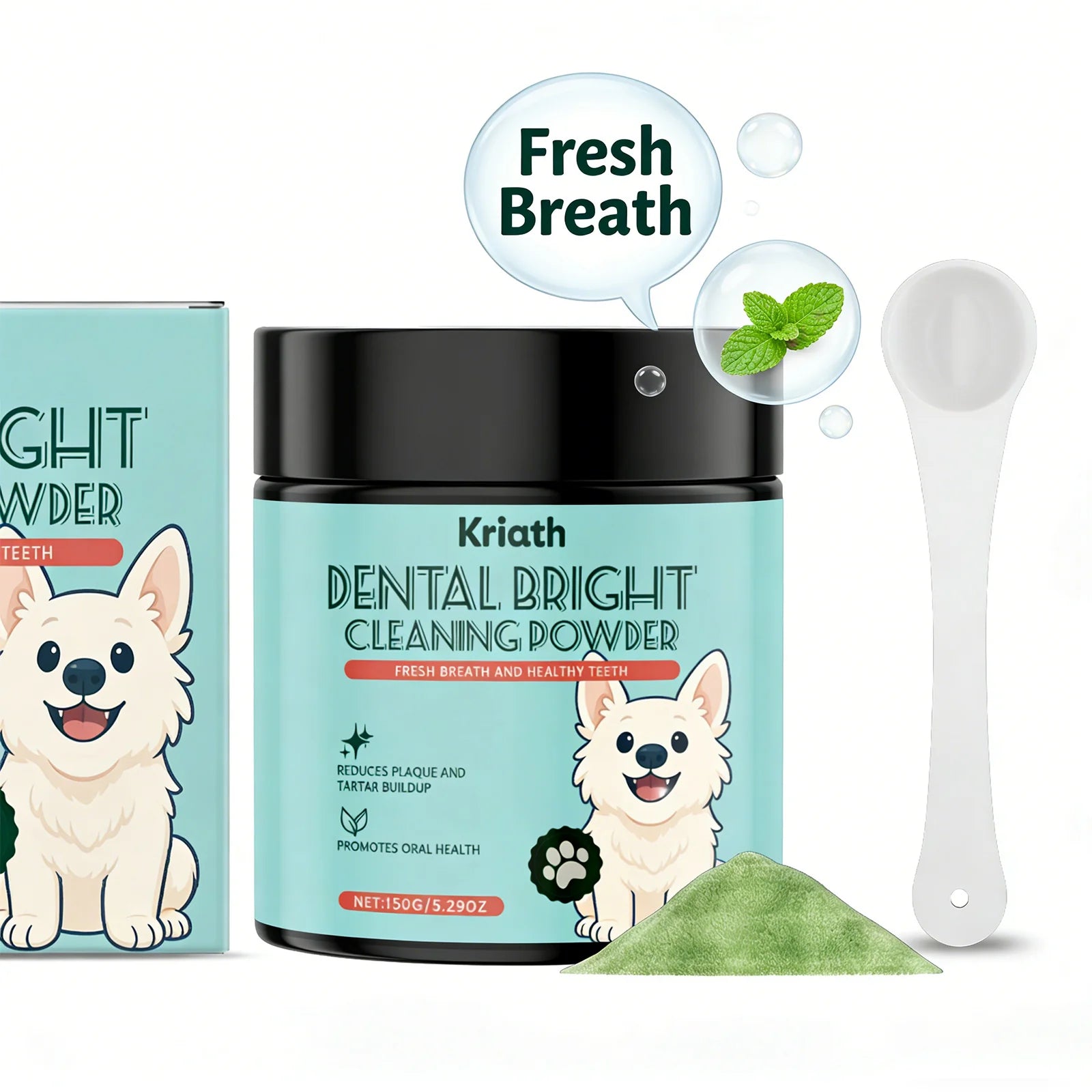 Dog Tooth Cleaning Powder Removing teeth Surface Stains Reduce Dental Care