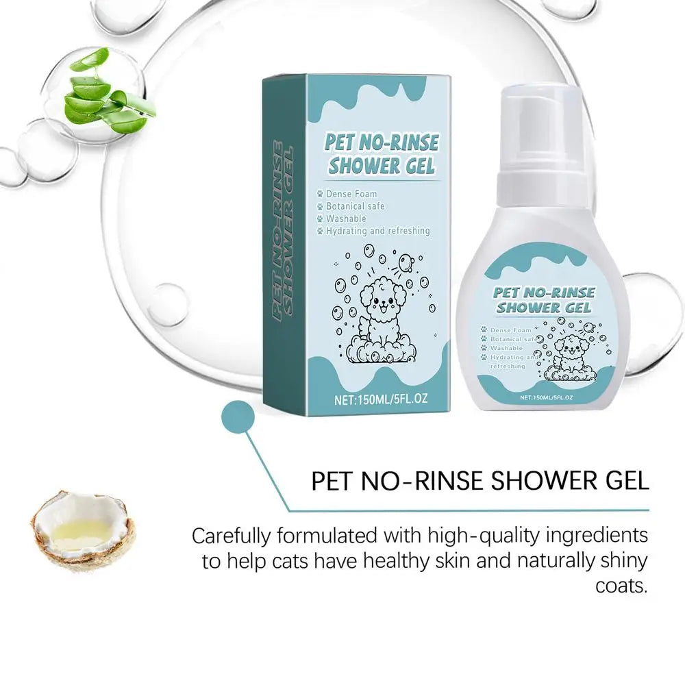 Waterless No Rinse Dry Shampoo For Cat Dog Animal Grooming Pet Cleaning