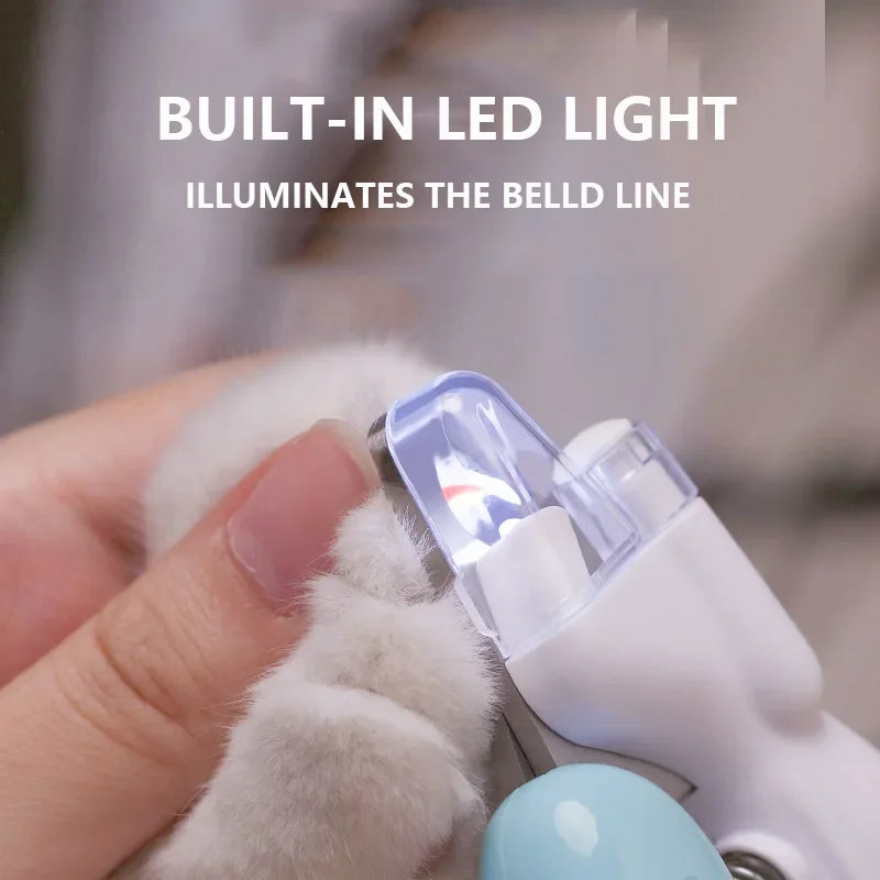 Professional Pet Nail Clippers with Led Light Pet Claw Grooming Dogs Nail