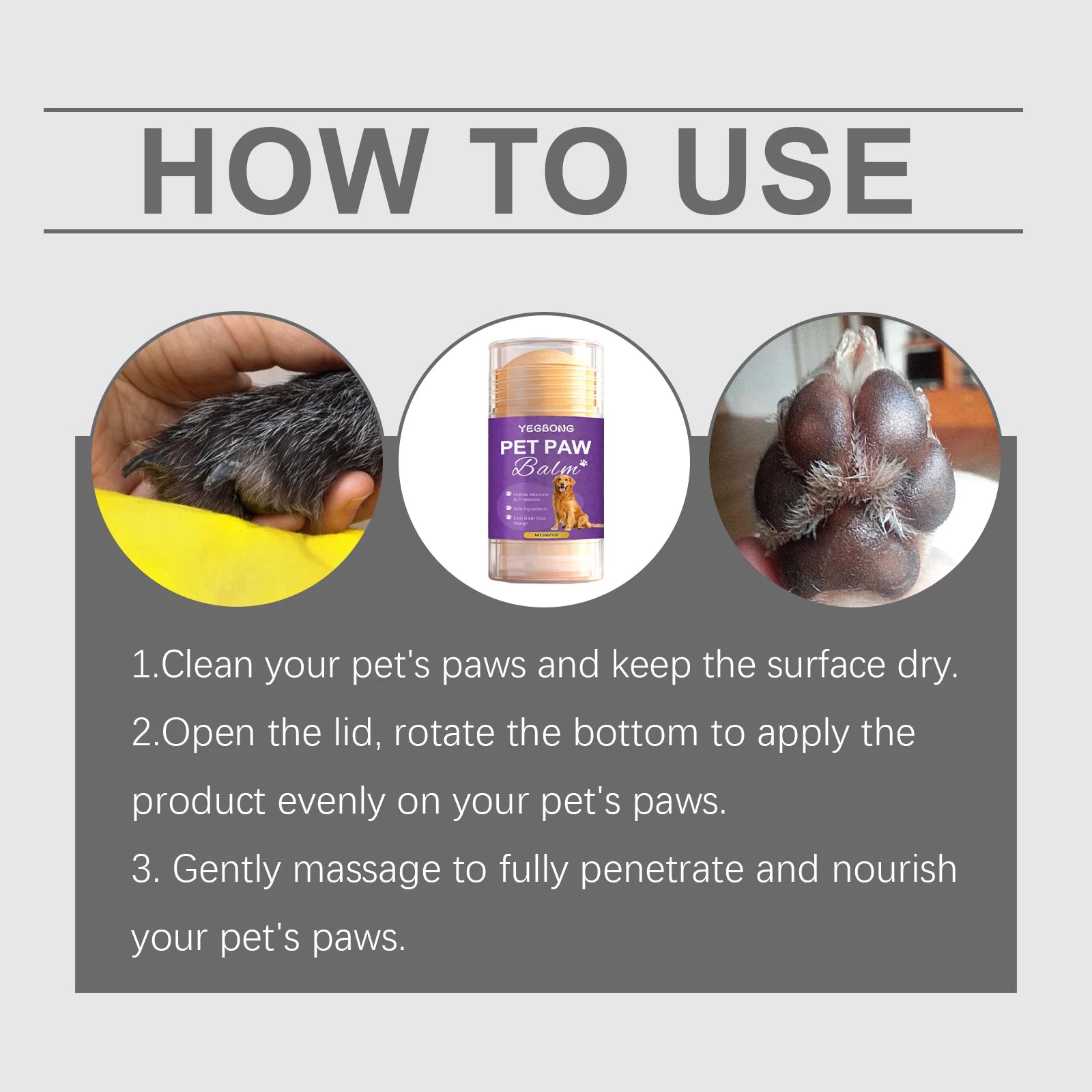 Pet Claw Care Cream Stick Deeply Moisturizing Repair Dry Skin Pet Claw
