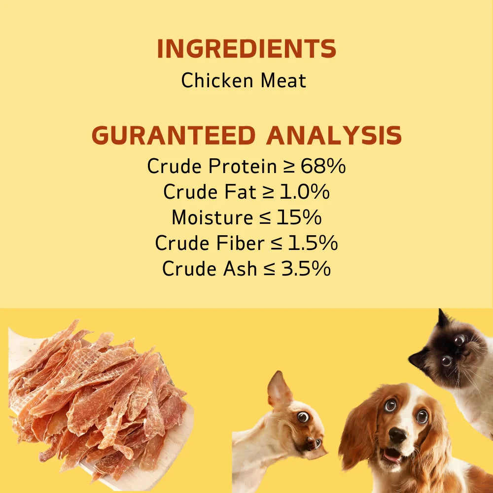 Chicken Jerky and Duck Jerky Dog Treats For Small, Medium, Large Dog