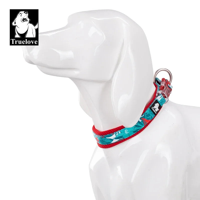Truelove Floral Pet Collar Best Padded Comfort Cushion Dogs and Pets