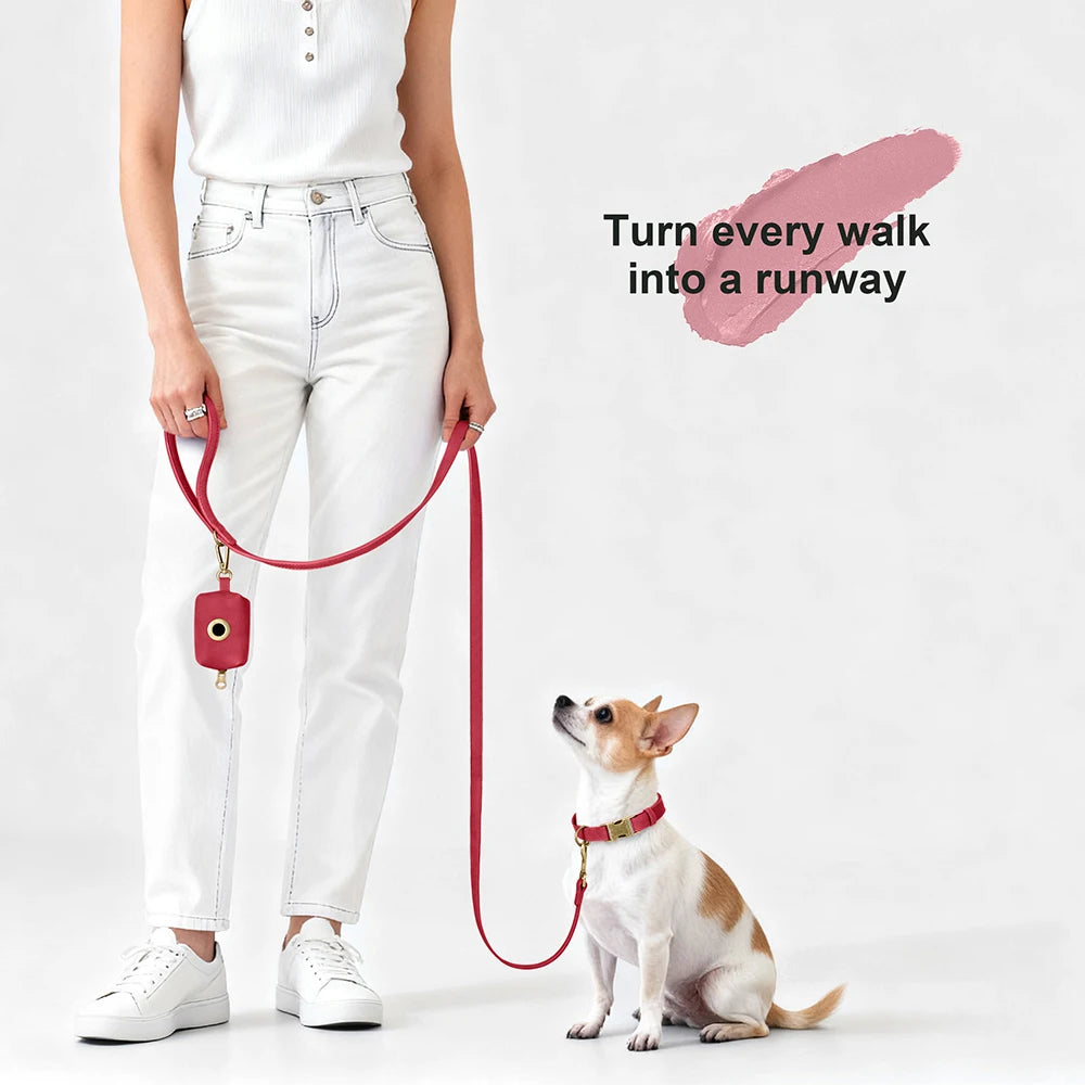 Custom PU Leather Harness And Leash Engraved Dog ID Buckle Harnesses Vest
