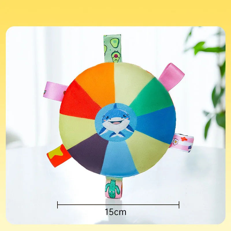 Popular new dog plush bell toy cute cartoon shaped grinding teeth pet toy