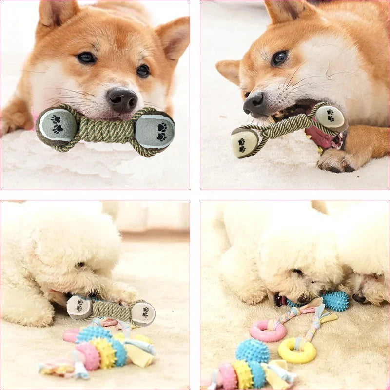 Teeth cleaning pet toy, dog chew durable toy, cat and dog teeth cleaning supplies