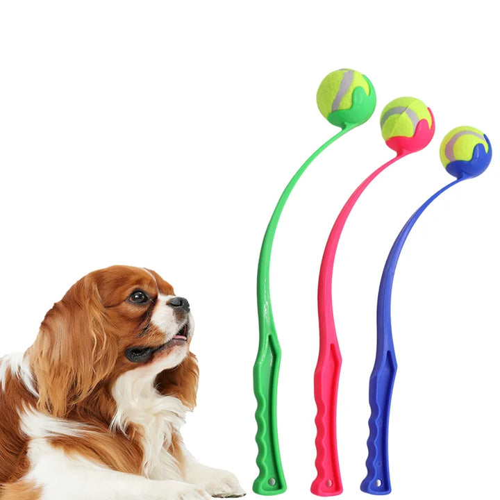 Pet Throwing Stick Toy Interactive Ball for Dogs Cats Training Fetch Game