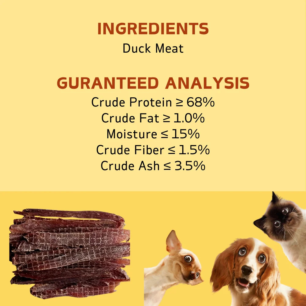 Chicken Jerky and Duck Jerky Dog Treats For Small, Medium, Large Dog