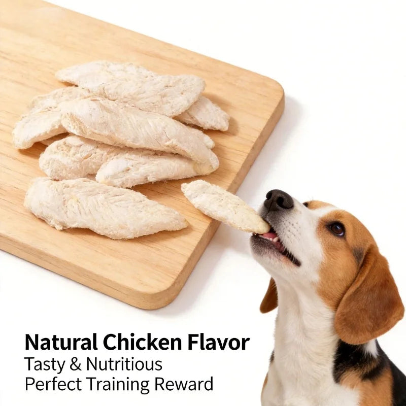 200g Freeze-Dried Chicken Breast Dog & Cat Snack, Nutritious & Yummy