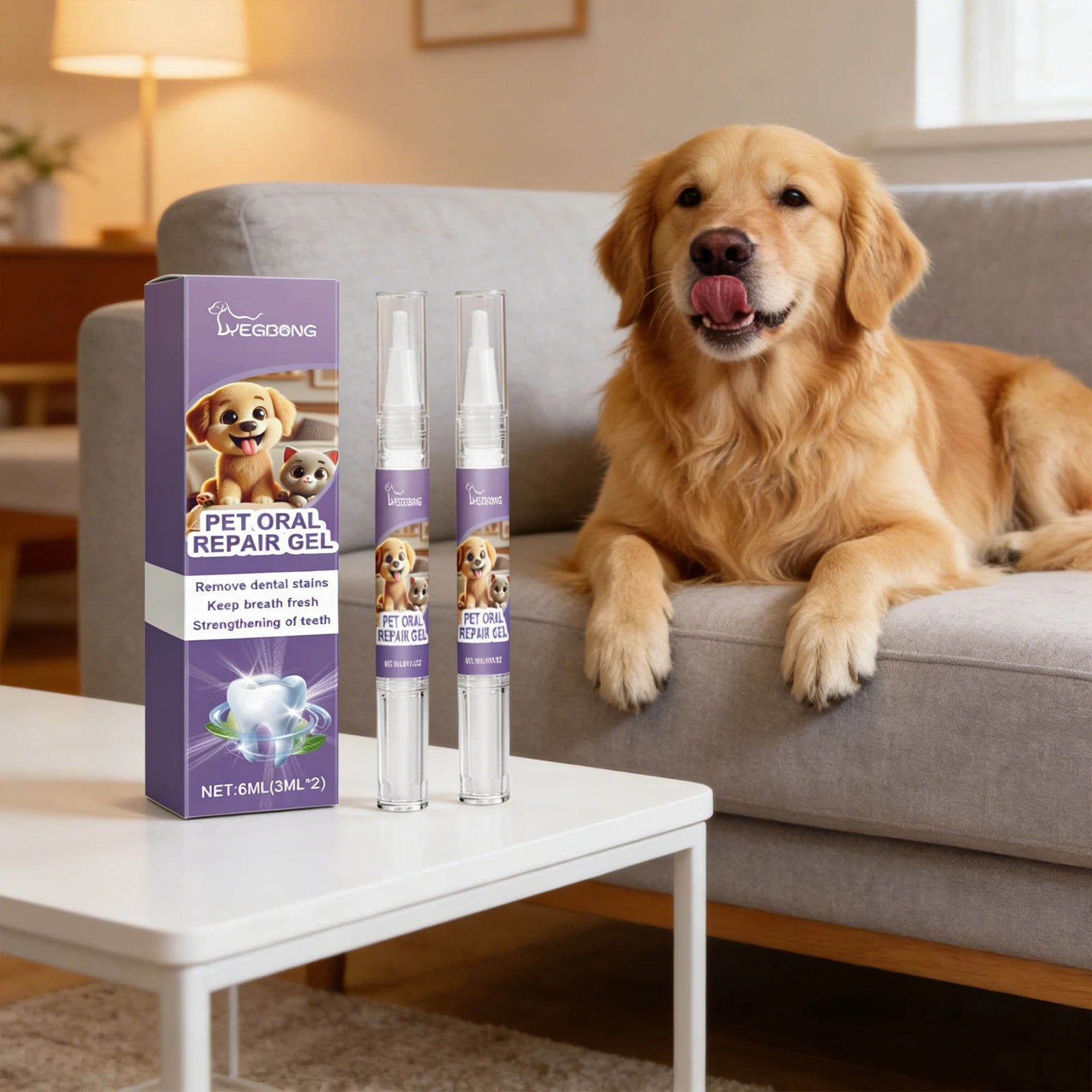 Pet Oral Repair Gel Effectively Removing Dental Relieve Tooth Sensitivity Pet Gel