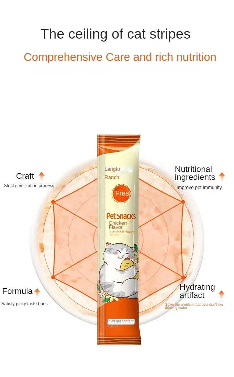 Cat Snacks Cat Wet Food Chicken Tuna Cod fish Pet Wet Food Weight gain