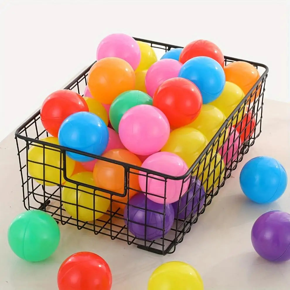 Dog Toys Balls with Storage Bag 7 Bright Colors Crush Proof Great Play Toys