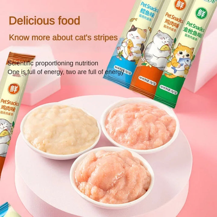 Cat Snacks Cat Wet Food Chicken Tuna Cod fish Pet Wet Food Weight gain