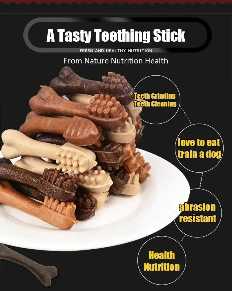 New Dog Bruxism Stick Toothbrush Bone Shape Fresh Natural Healthy Snacks