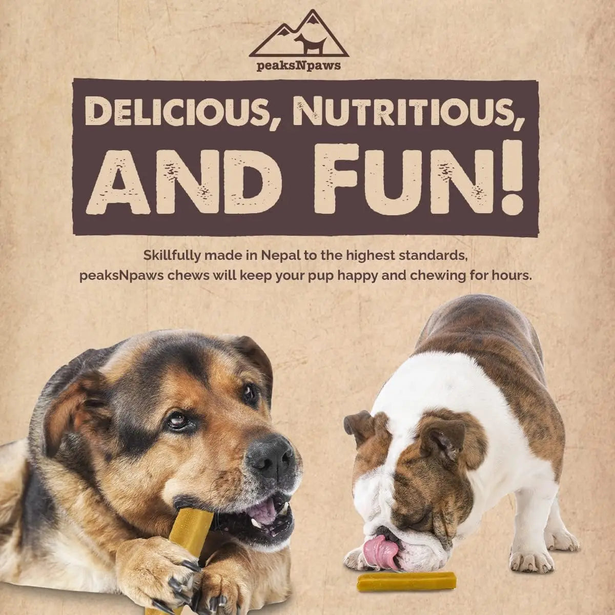 Natural Himalayan Yak Cheese Dog Chews Grain Free, Lactose Free, Eco-Friendly