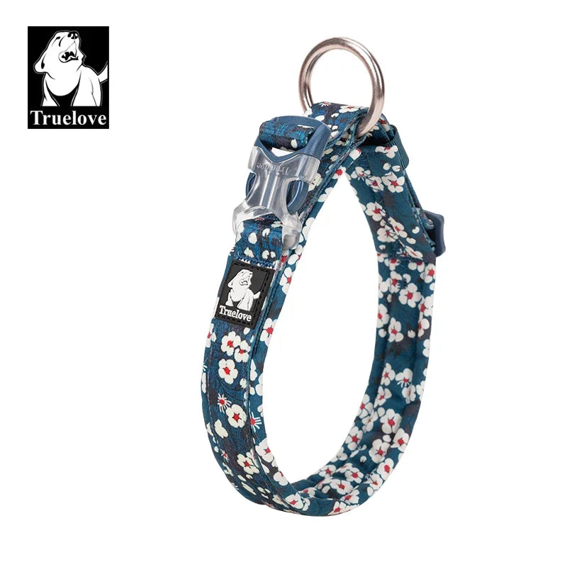 Truelove Floral Pet Collar Best Padded Comfort Cushion Dogs and Pets