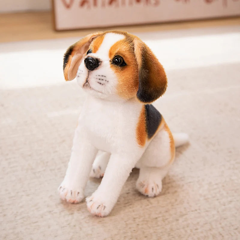 New Dalmatians Dog Plush Toy Cute Stuffed Realistic Beagle Spotted Puppy
